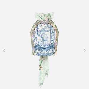 Camilla Jardim party halter Tie  Top